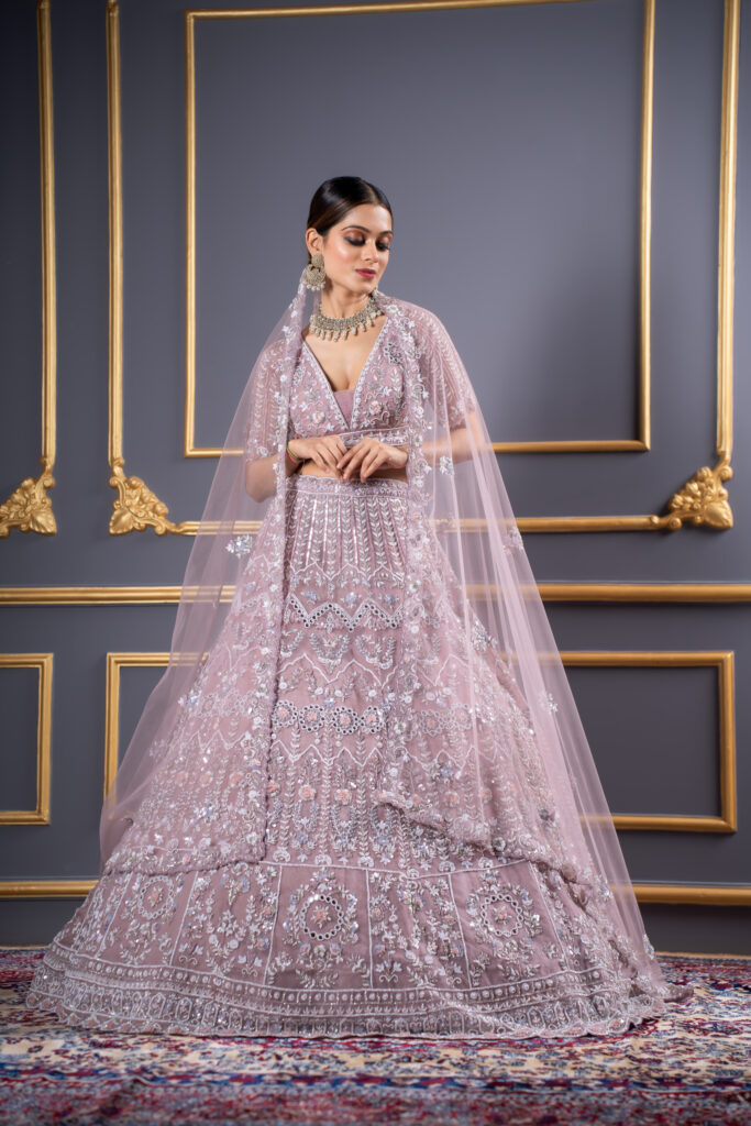 Blush Pink Bridal Lehenga