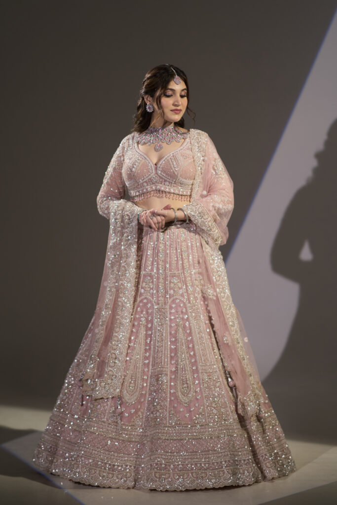 Blush Royale Embellished Bridal Lehenga